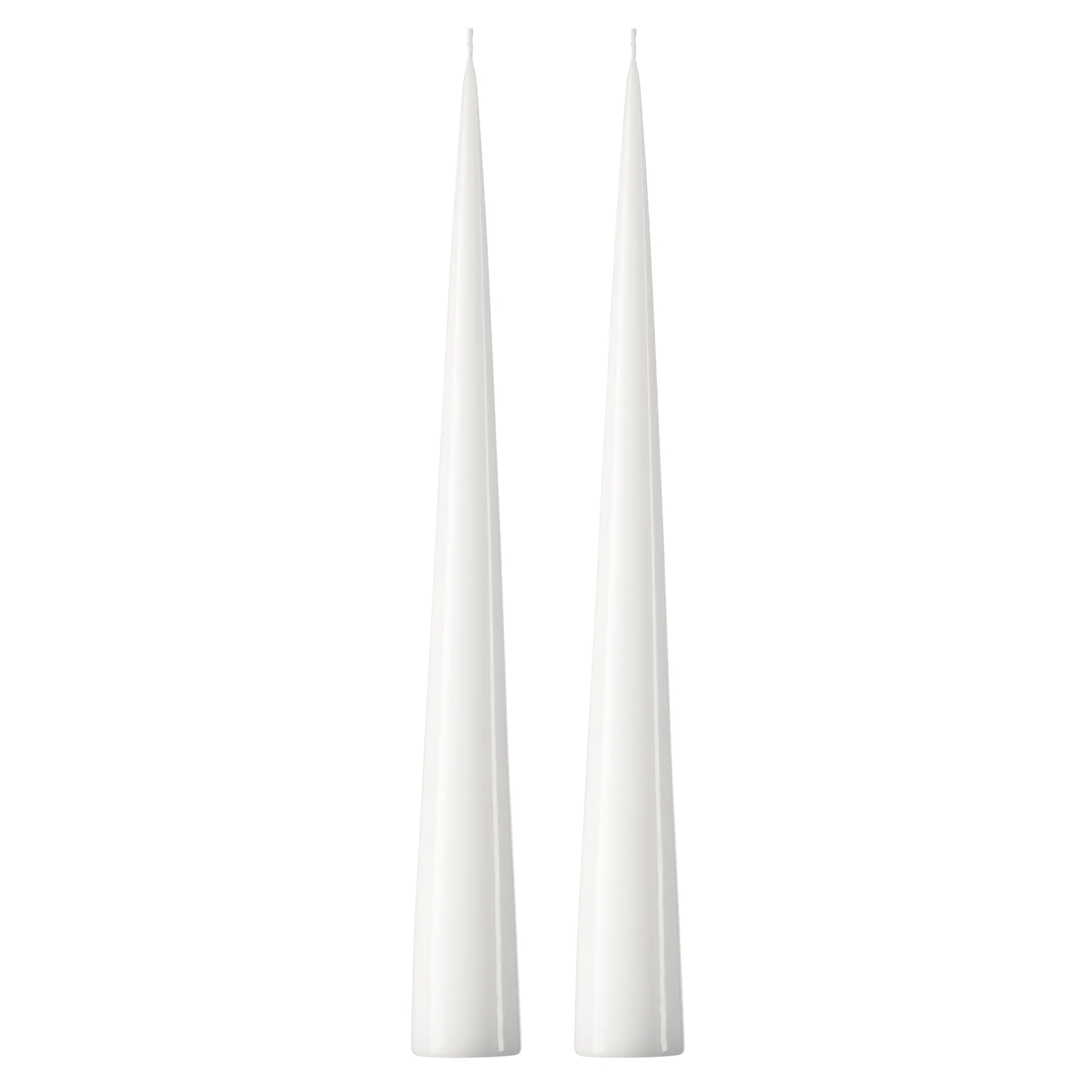 ester & erik Bougie cônique ester & erik Lot de 2 lacquées Pure white 31-0