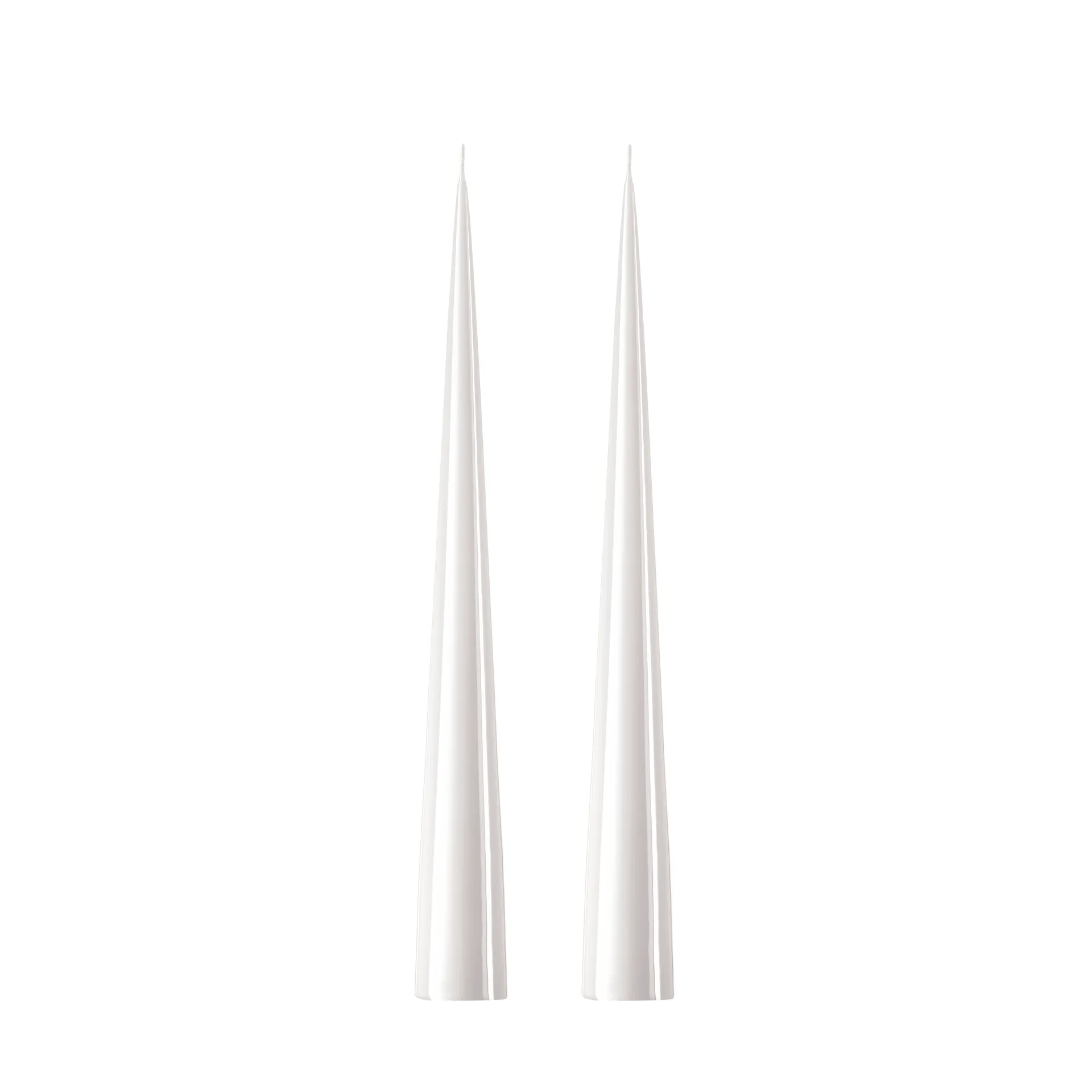 ester & erik Bougie cônique ester & erik Lot de 2 lacquées White ash 21