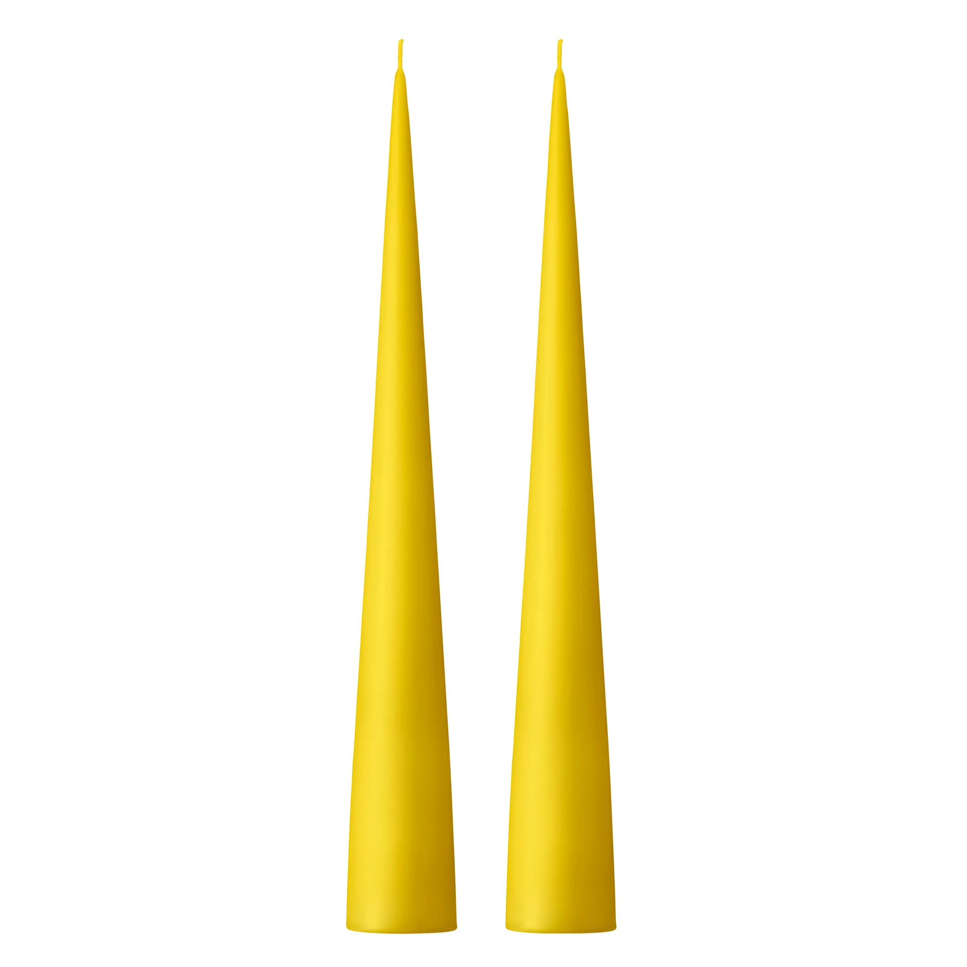 ester & erik Bougie cônique ester & erik Lot de 2 mat Lemon drop 15