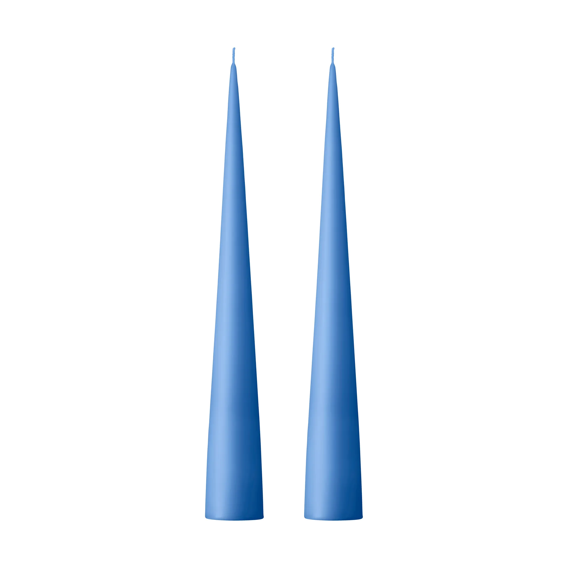 ester & erik Bougie cônique ester & erik Lot de 2 mat Moon blue 37