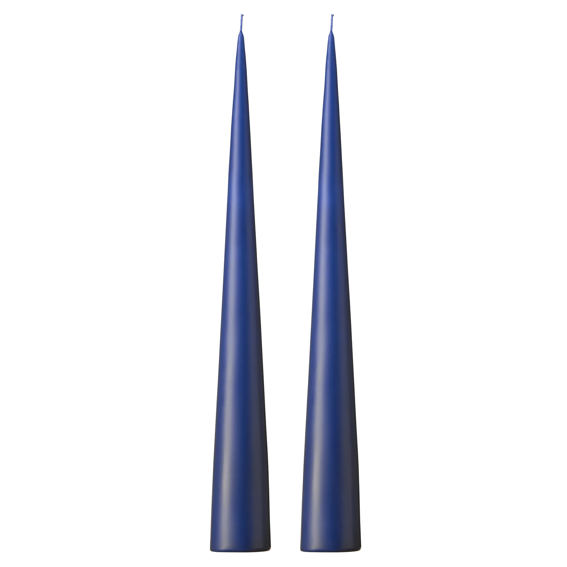 ester & erik Bougie cônique ester & erik Lot de 2 mat Royal navy 28