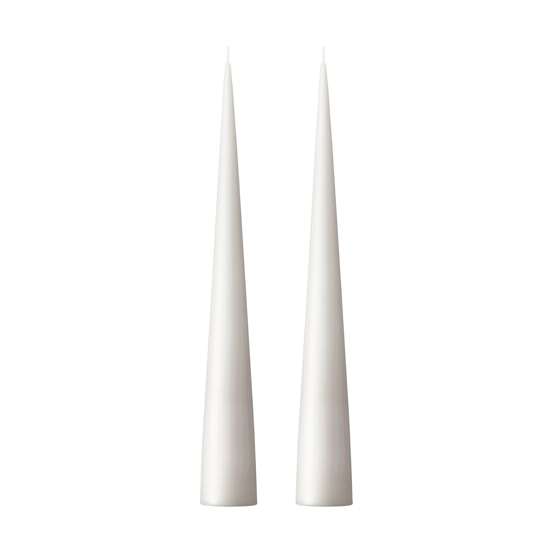 ester & erik Bougie cônique ester & erik Lot de 2 mat White ash 21