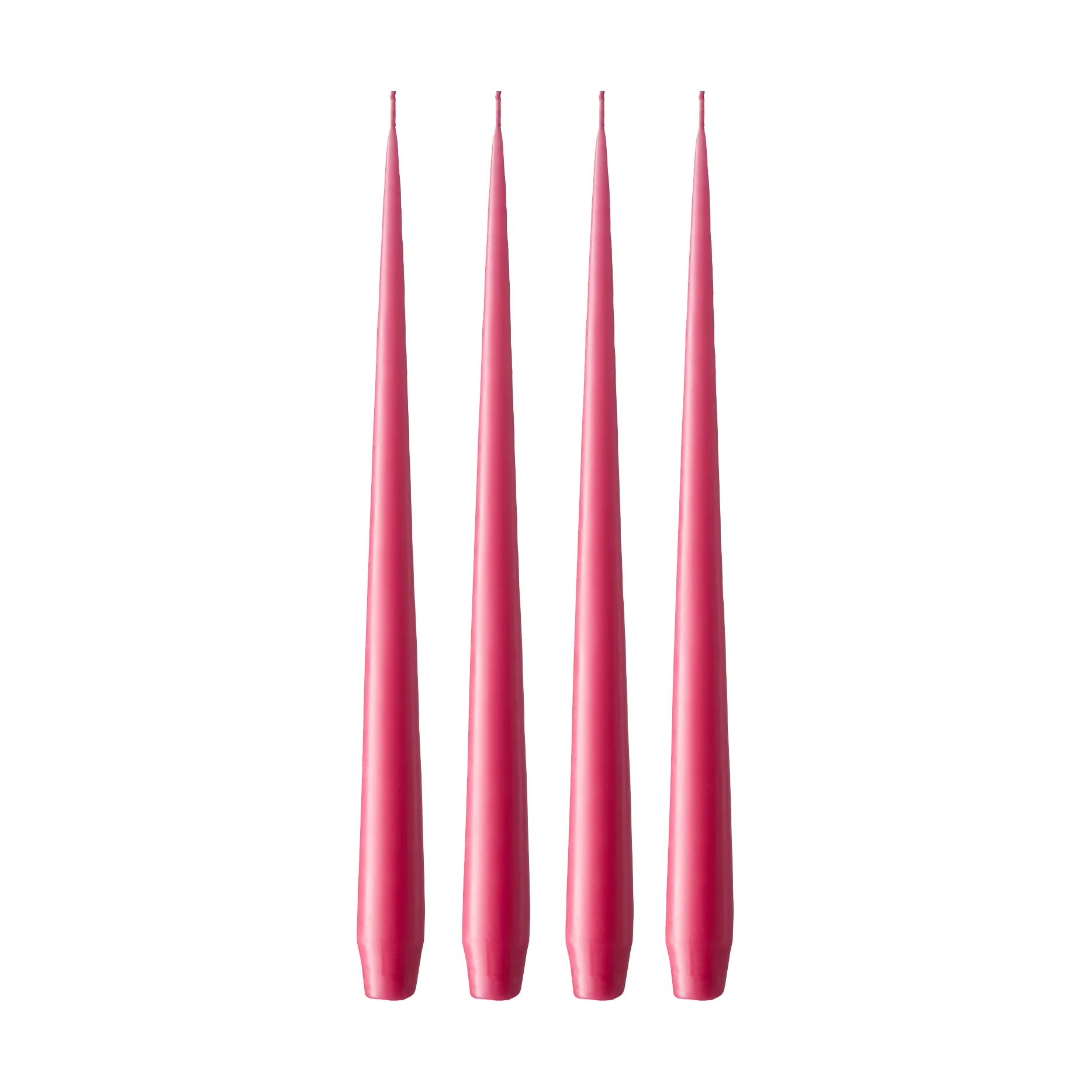 ester & erik Bougie ester & erik Lot de 4 mat Deep pink 41/2,