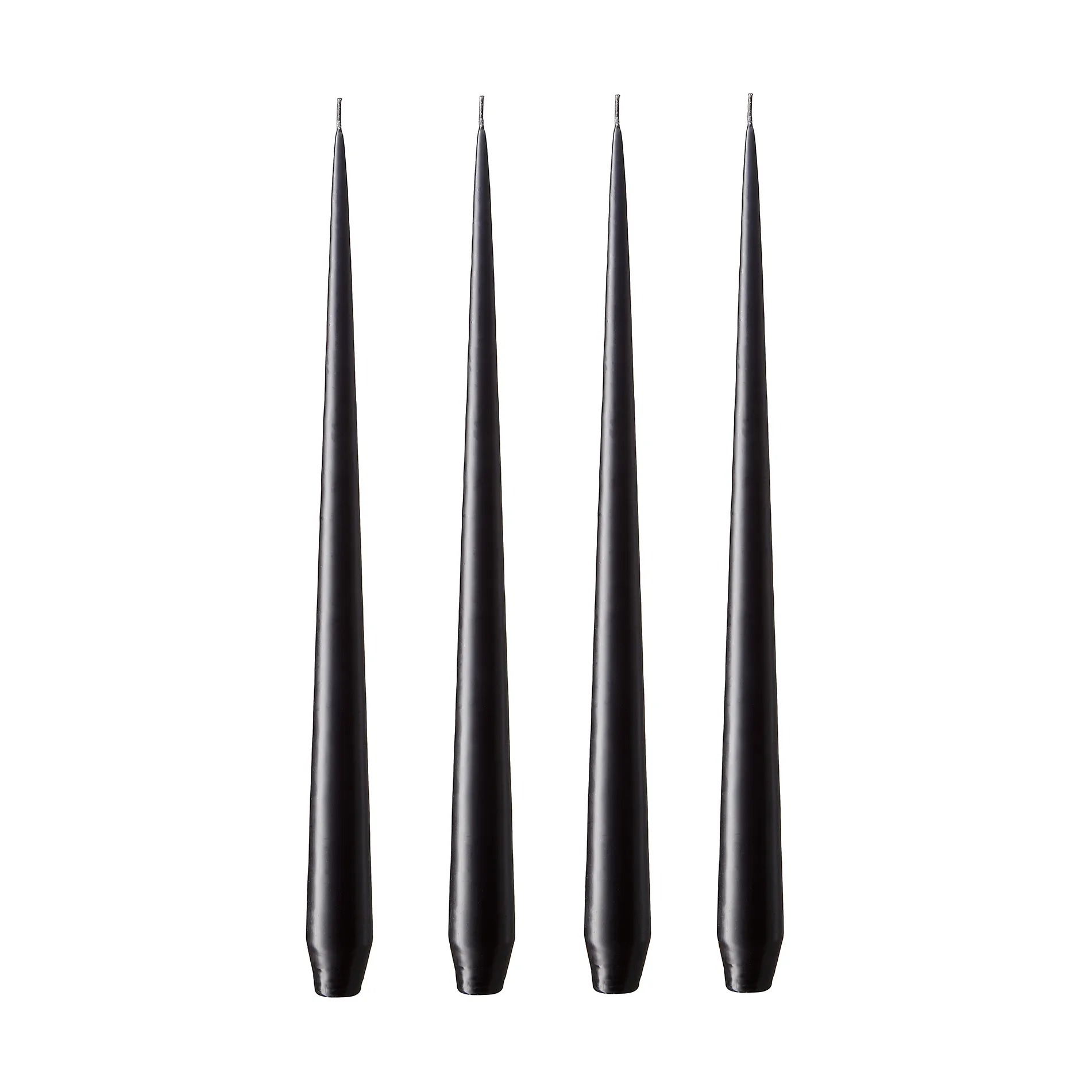 ester & erik Bougie ester & erik Lot de 4 mat raw black, — vue 3
