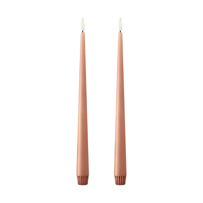 ester & erik Bougies LED ester & erik lot de 2 20 Rosy caramel,