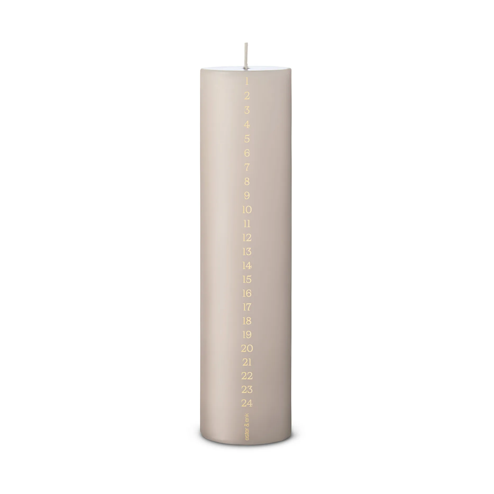 ester & erik ester & erik bougie calendaire 22 linen grey