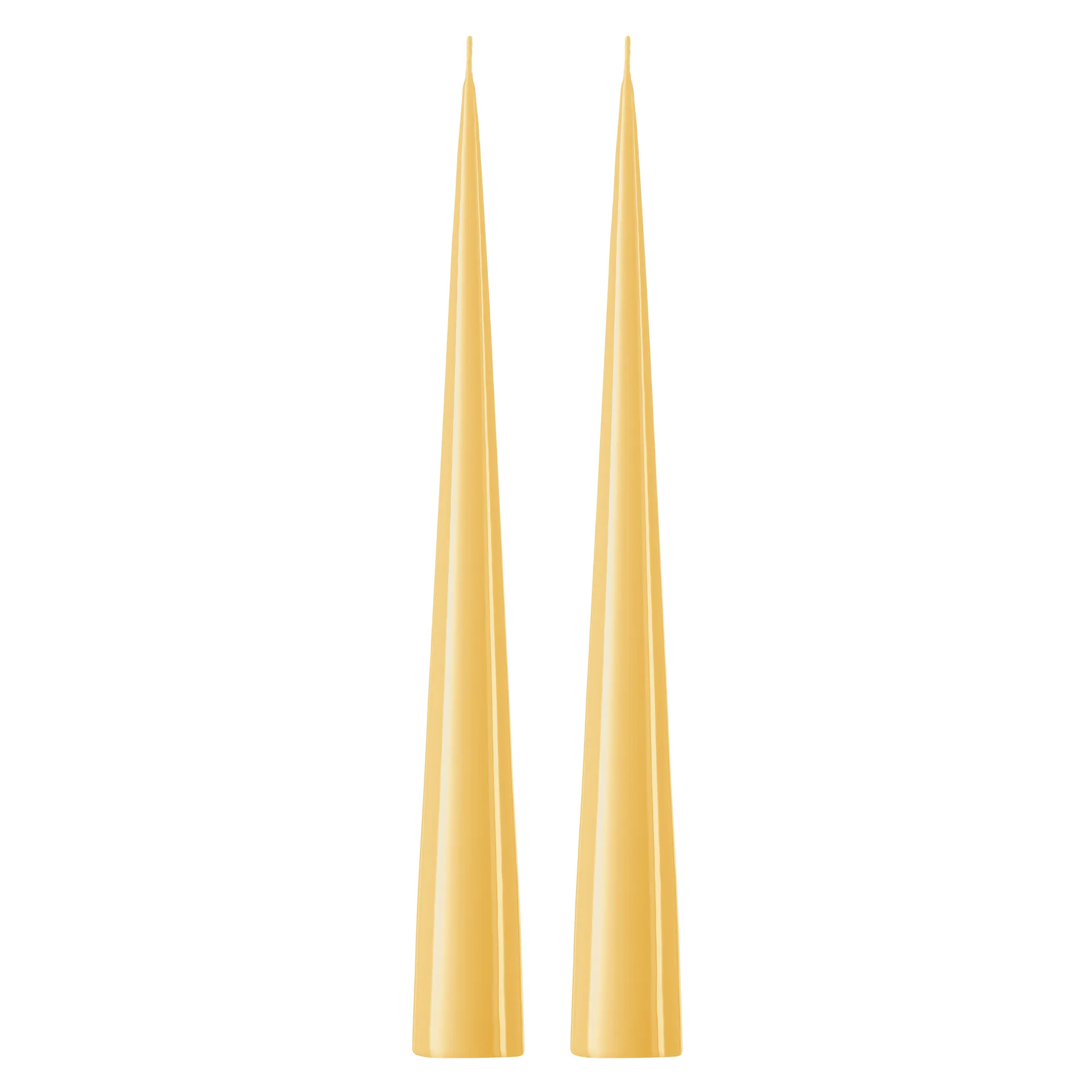 ester & erik ester & erik kegleformet lys 37 cm 2-pak lakeret Pale ginger 14-0
