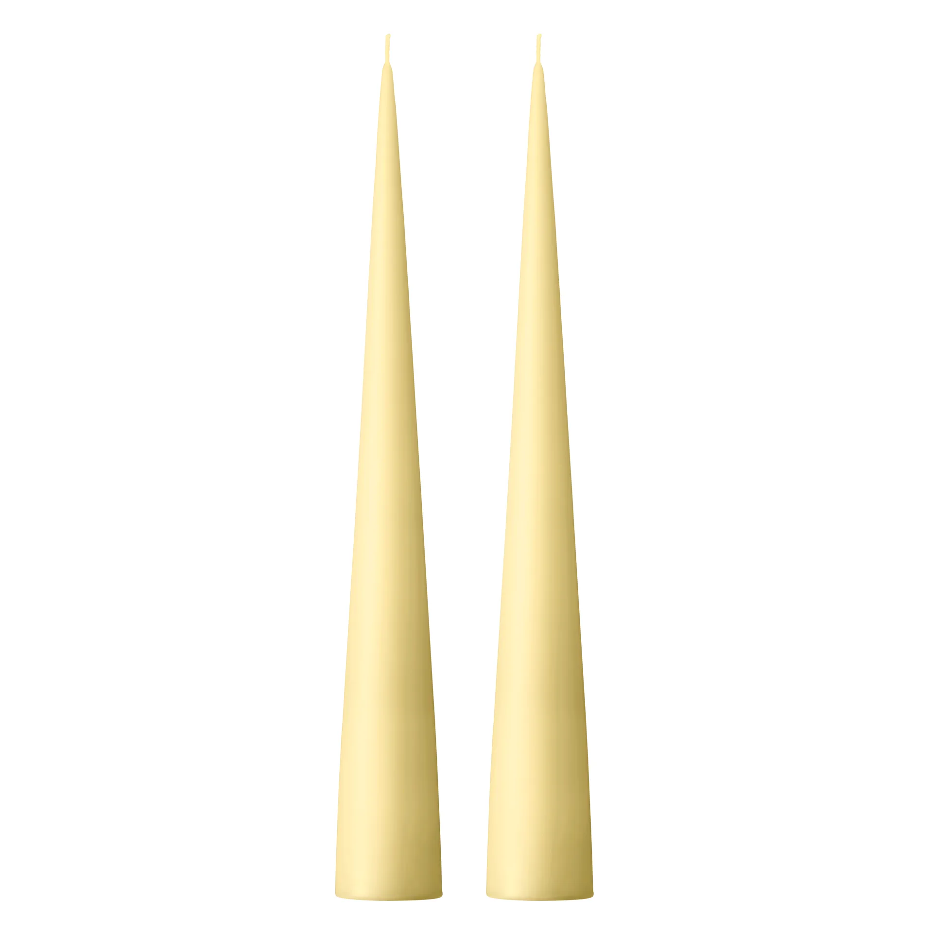 ester & erik ester & erik kegleformet lys 37 cm 2-pak mat Buttermilk 17