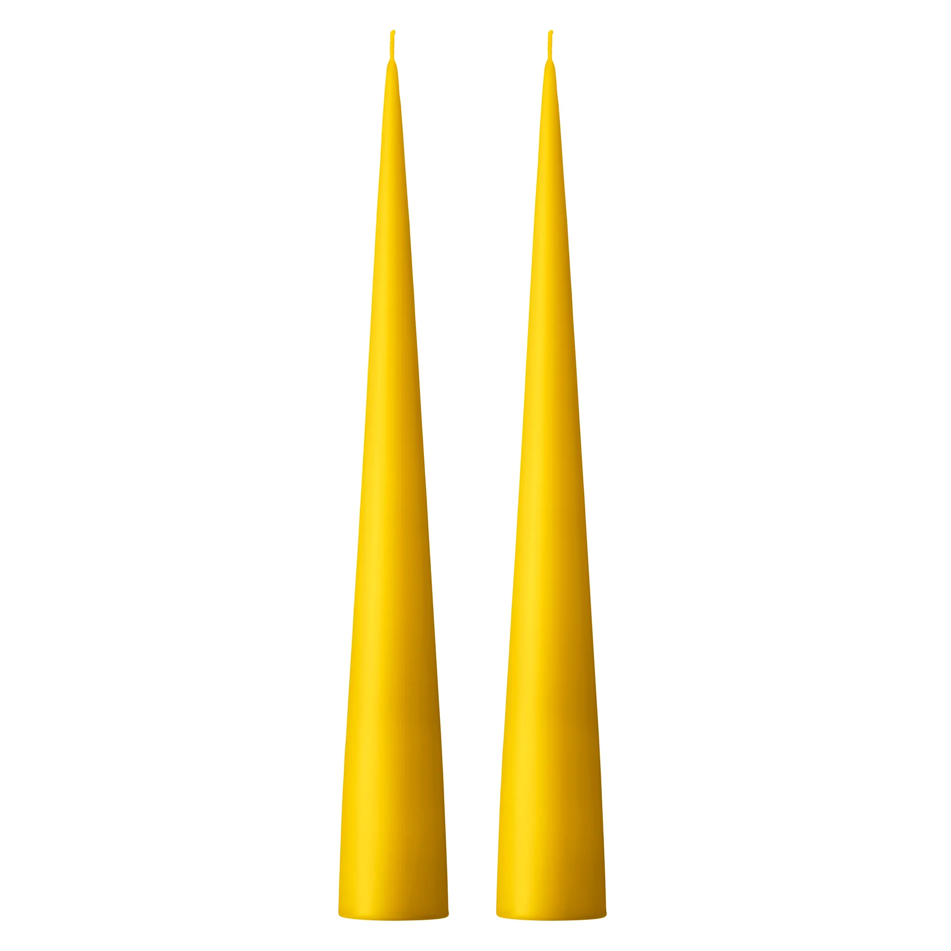 ester & erik ester & erik kegleformet lys 37 cm 2-pak mat MørkLemon drop 15