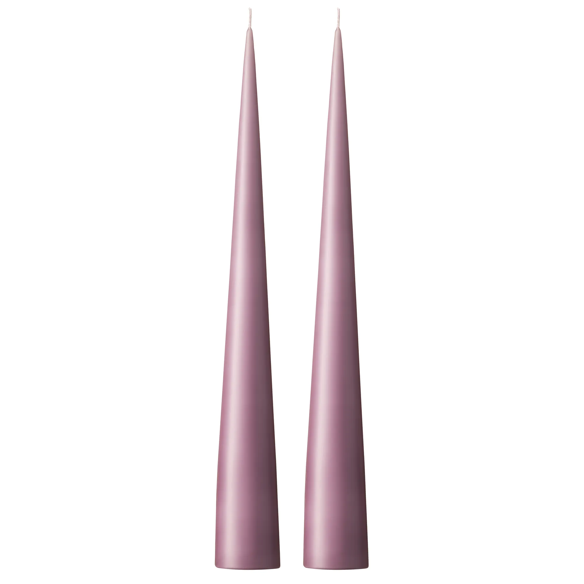 ester & erik ester & erik kegleformet lys 37 cm 2-pak mat Muted mauve 42
