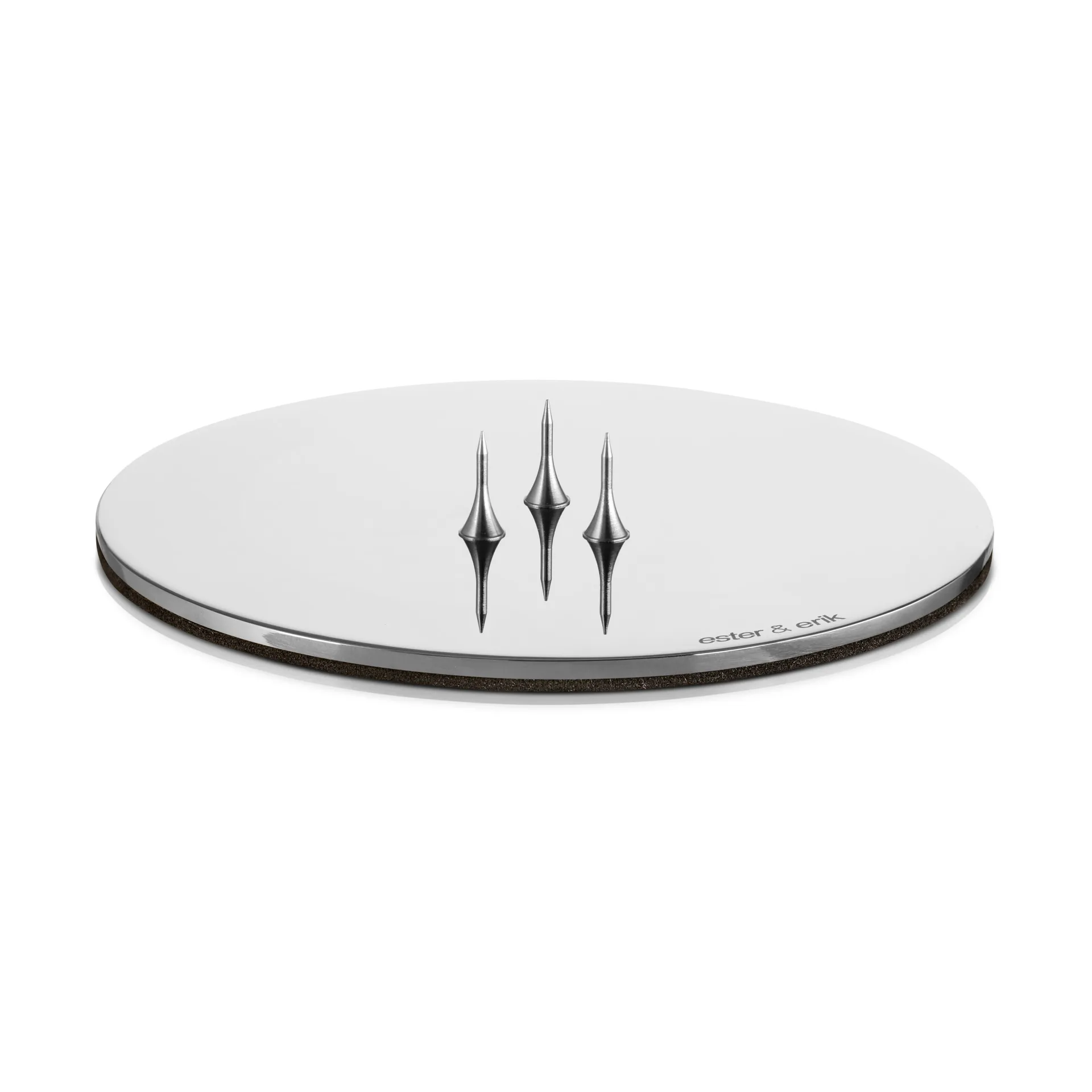 ester og erik ester og erik ljusfat Ø9 cm blank Silver