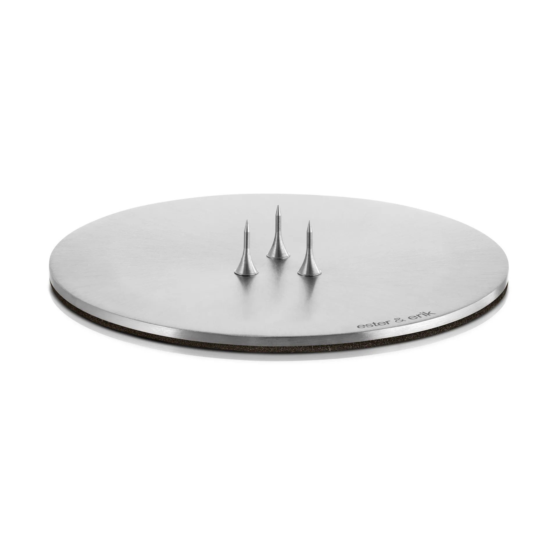 ester og erik ester og erik ljusfat Ø9 cm matt Silver