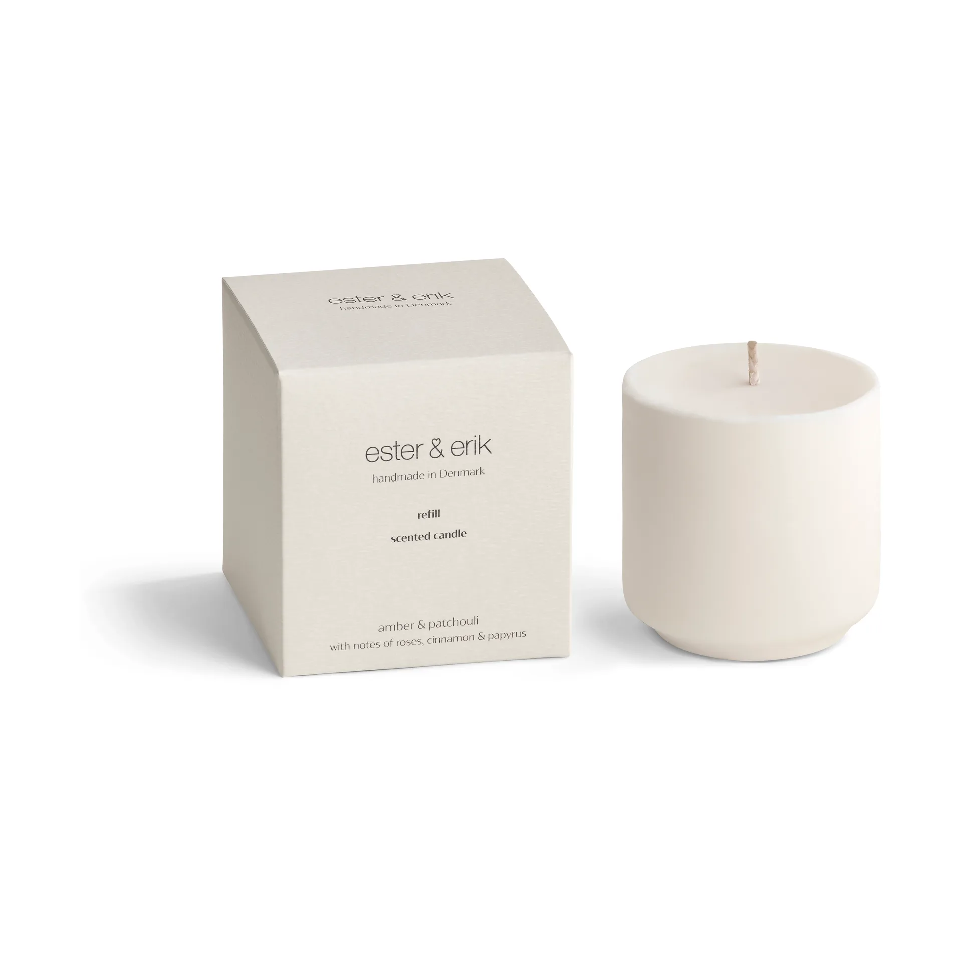 ester og erik Refill ester og erik doftljus Amber og patchouli