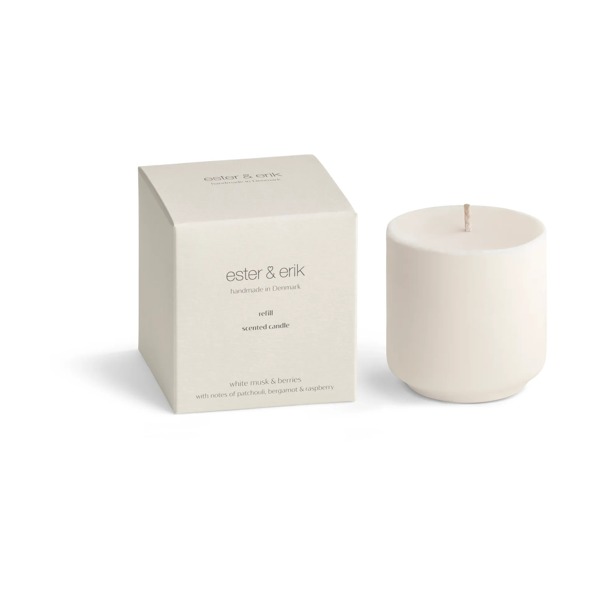 ester og erik Refill ester og erik doftljus White musk og berries