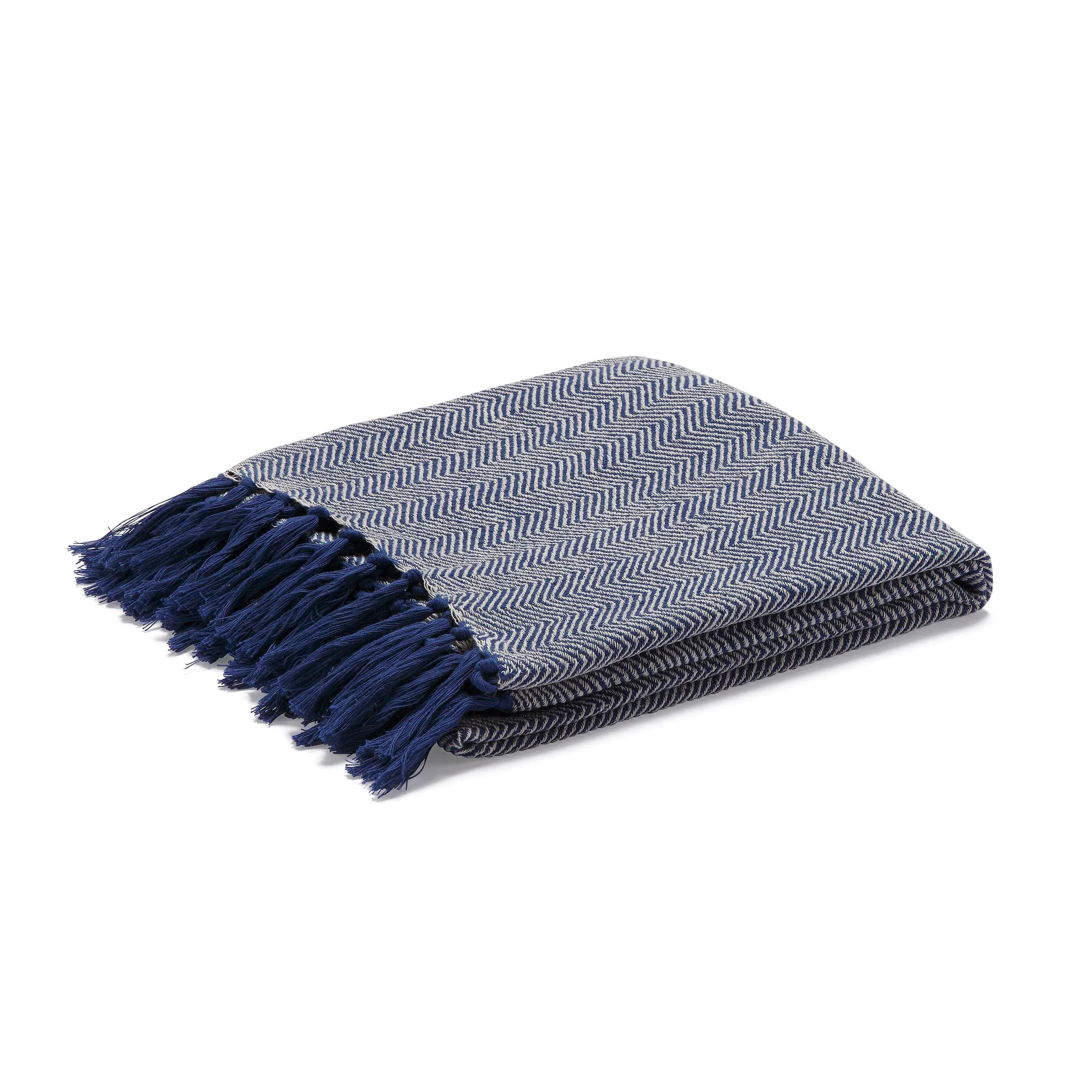 Etol Design Plaid Fishbone bleu