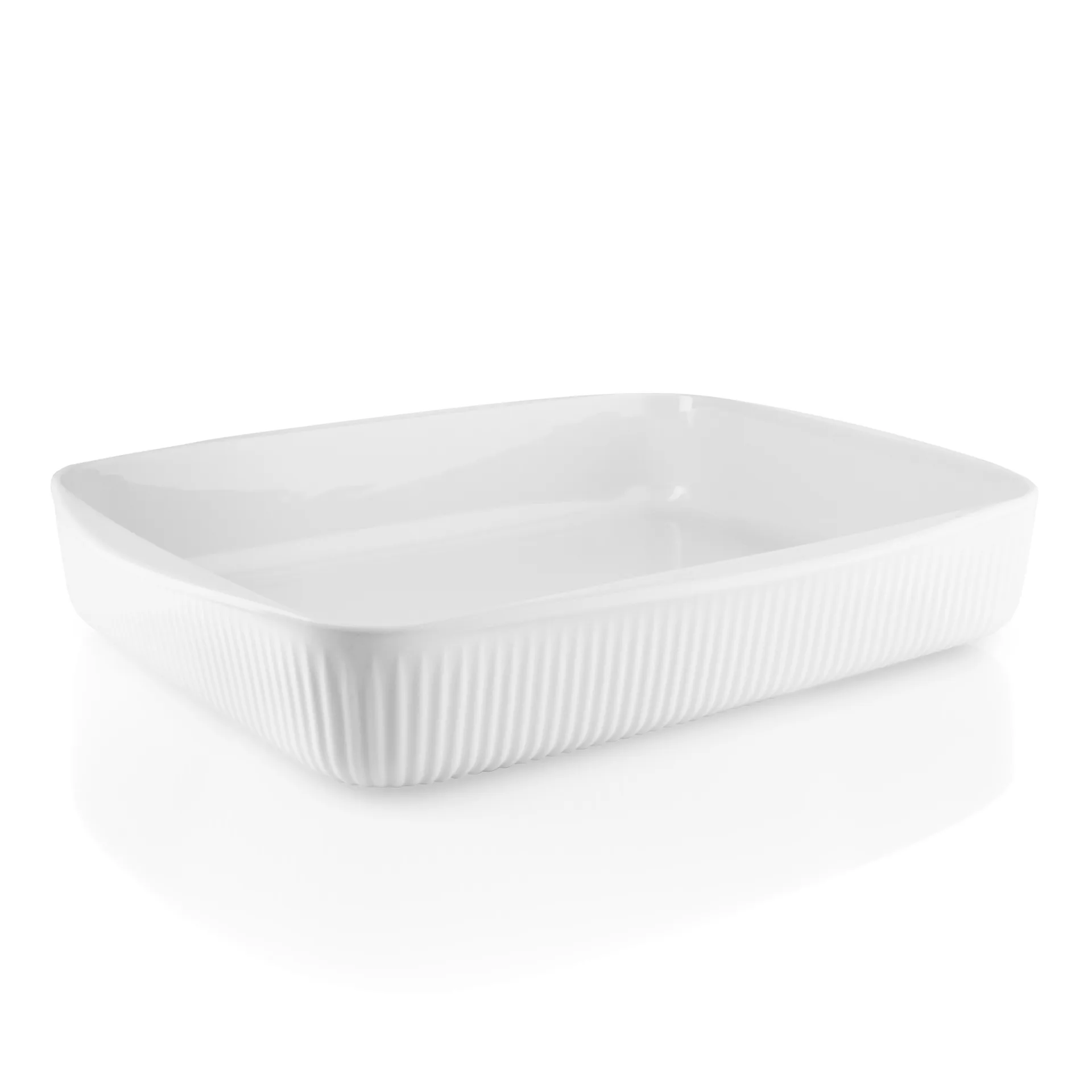 Eva Trio - Legio Nova Ovnfast Fad - Hvid - Porcelæn - 37x30 Cm