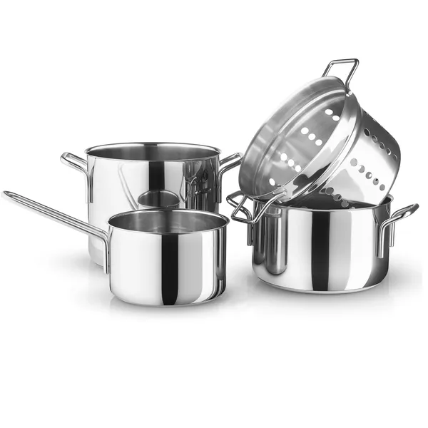 Eva Trio rostfritt stål collection box, 4-pack