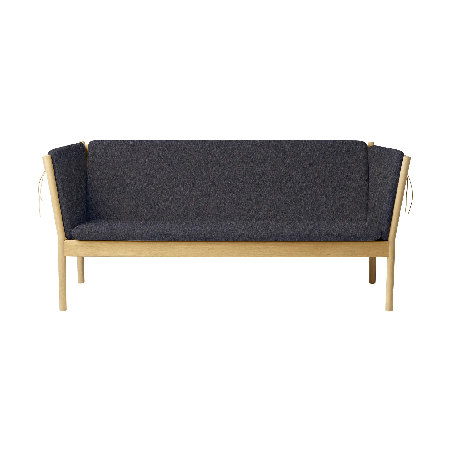 FDB Møbler Canapé J149 Tissu gris foncé-chêne laqué, 3 places