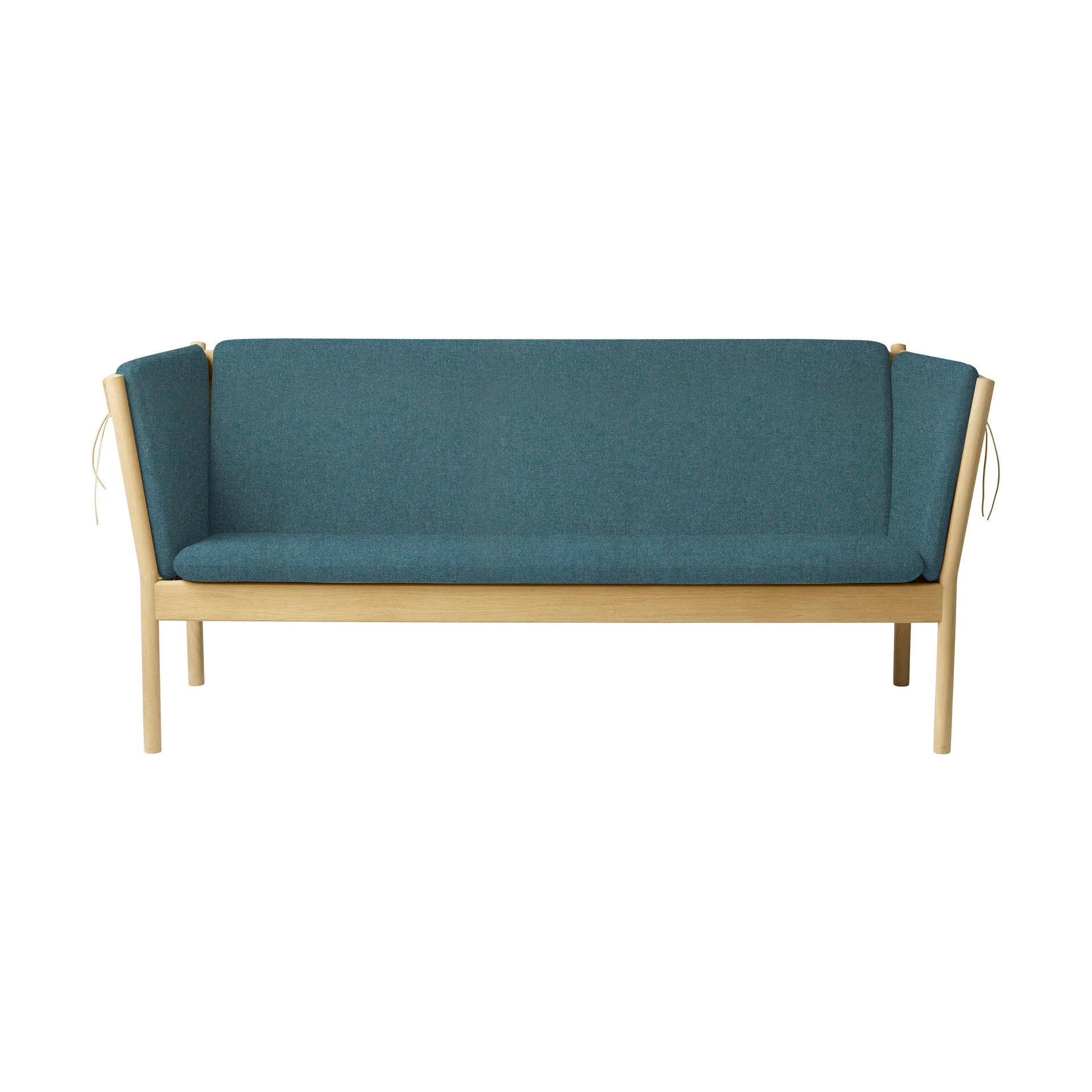 FDB Møbler Canapé J149 Tissu vert-chêne laqué, 3 places
