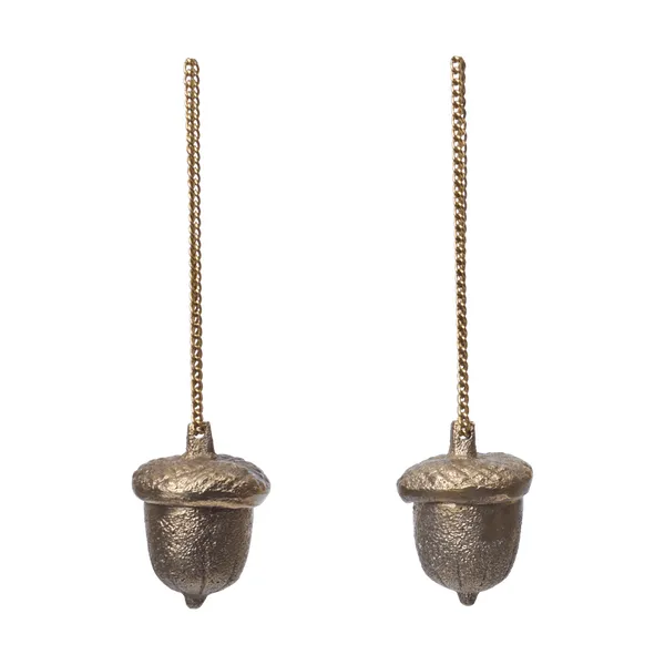 Acorn dekorationshänge 2-pack, Mässing