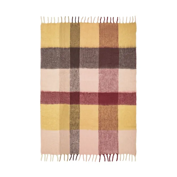 Blur mohair pläd, Butter-pale rose, 130x170 cm