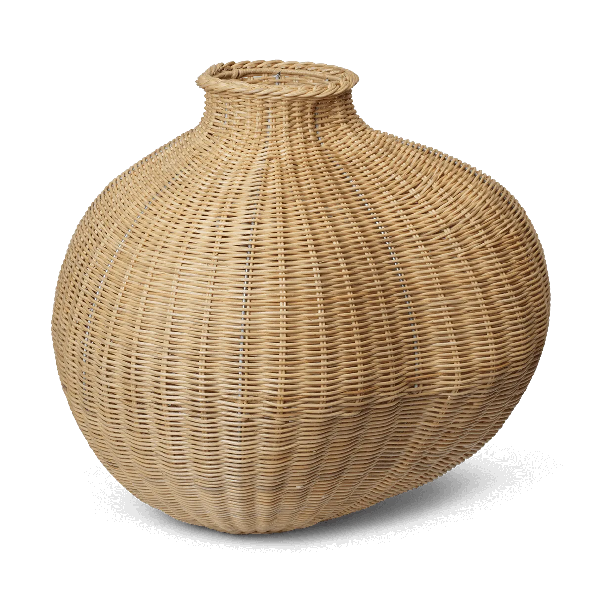 Ferm Living Bola flettet gulvvase Natural