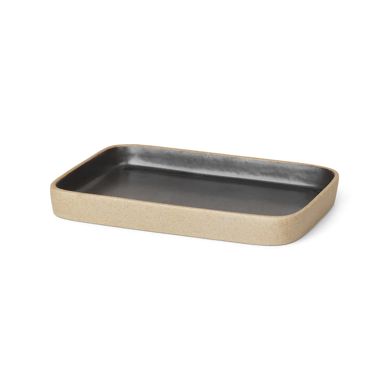 Ferm Living Bon dekorationsbakke lille Beige/Sort