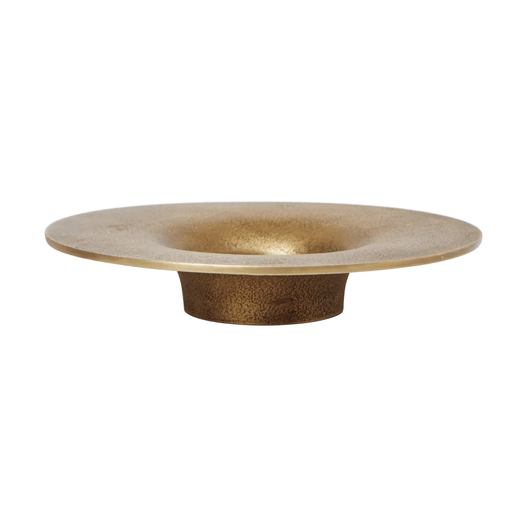 Ferm Living Bougeoir bloc Soothe Ø Brass Finish