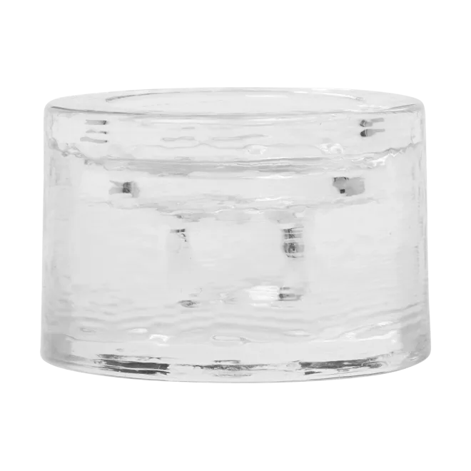 Ferm Living Bougeoir Gradia rond Ø8 cm Clear