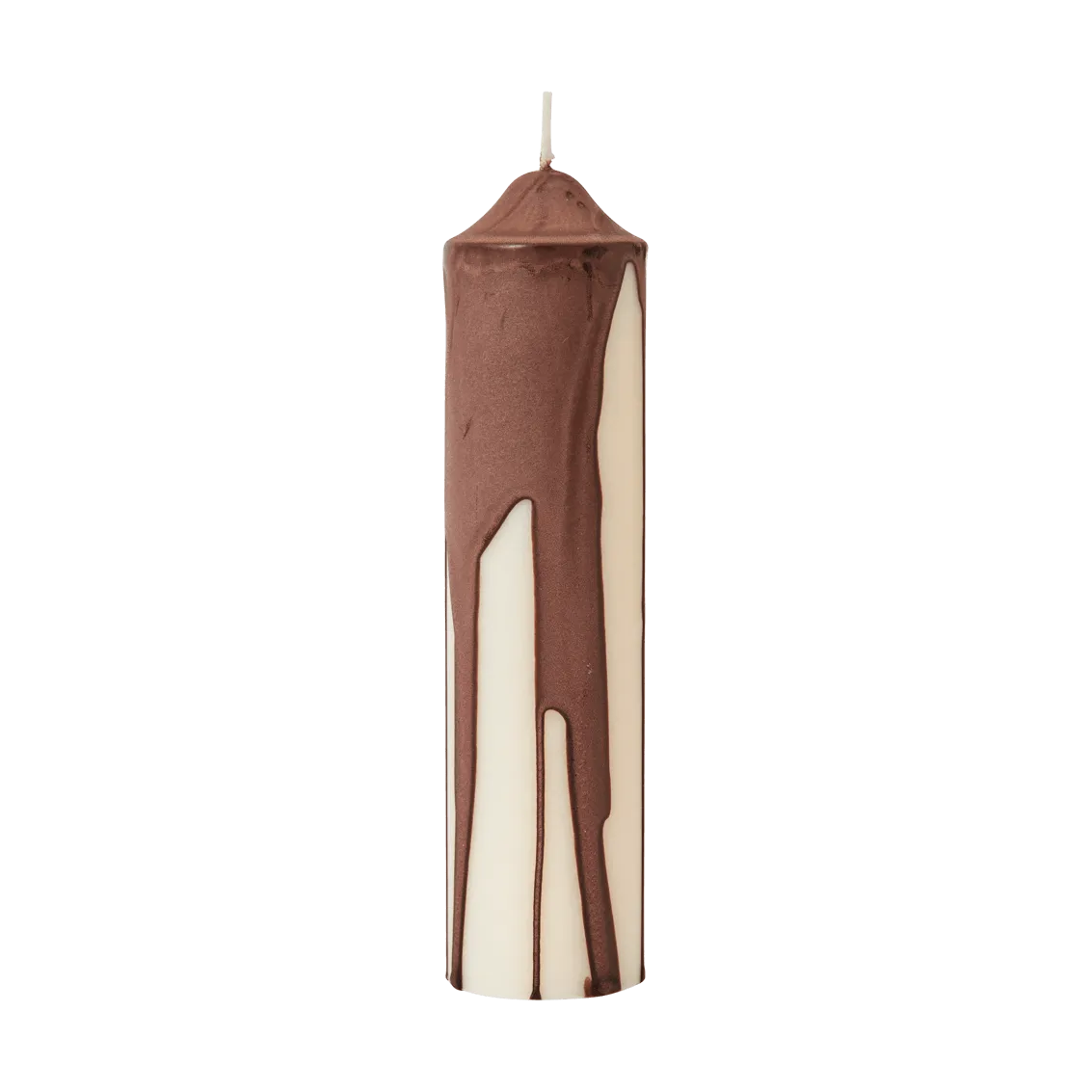 Ferm Living Bougie bloc Dryp Dark Chocolate,