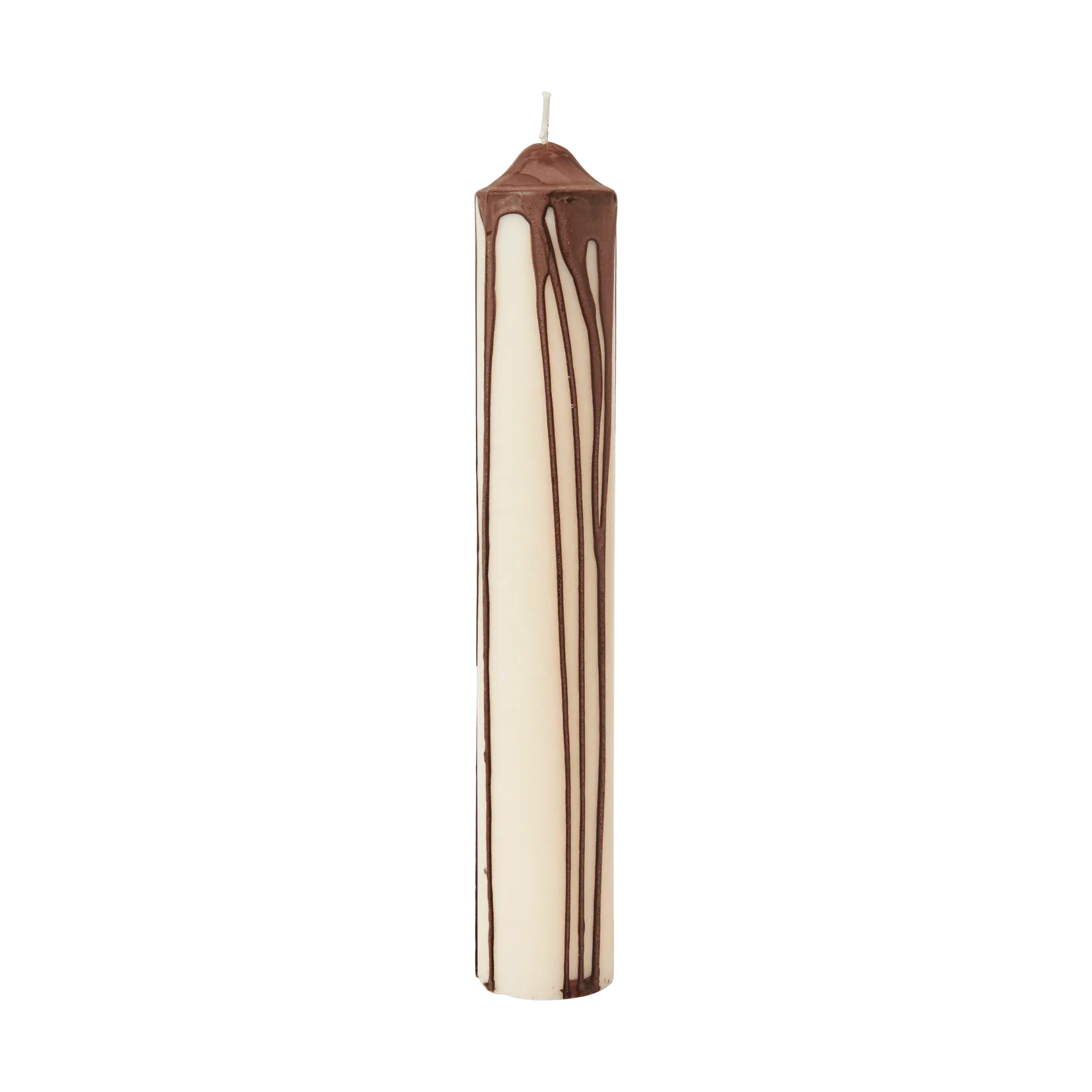 Ferm Living Bougie bloc Dryp Dark Chocolate, — vue 3