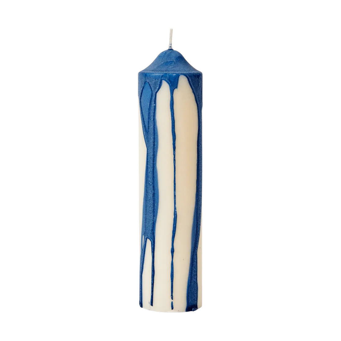 Ferm Living Bougie bloc Dryp Deep Blue,