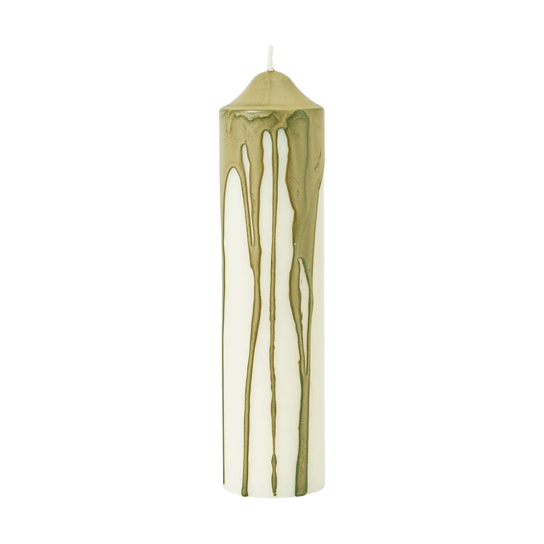 Ferm Living Bougie bloc Dryp Olive Green,