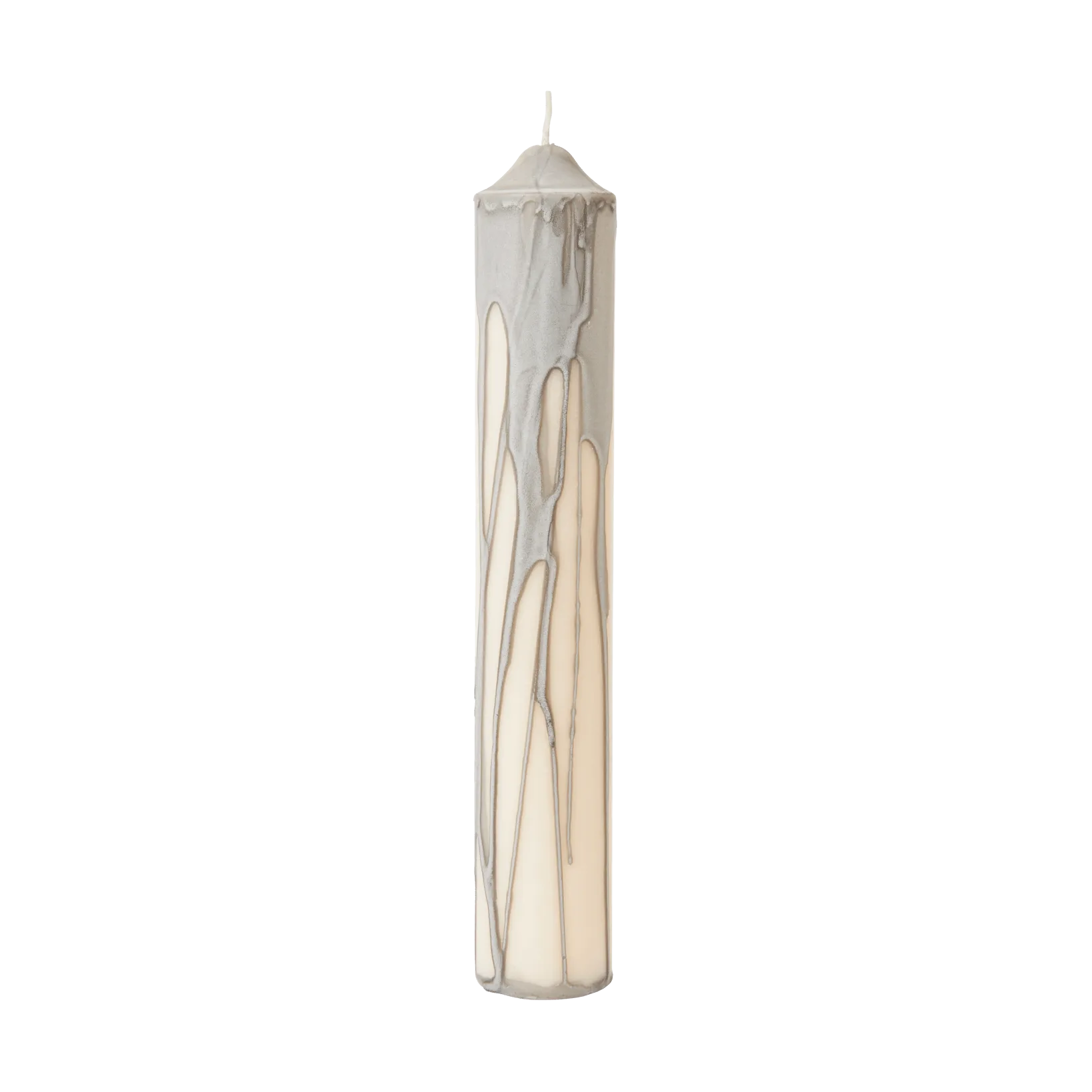 Ferm Living Bougie bloc Dryp Warm Grey, — vue 3