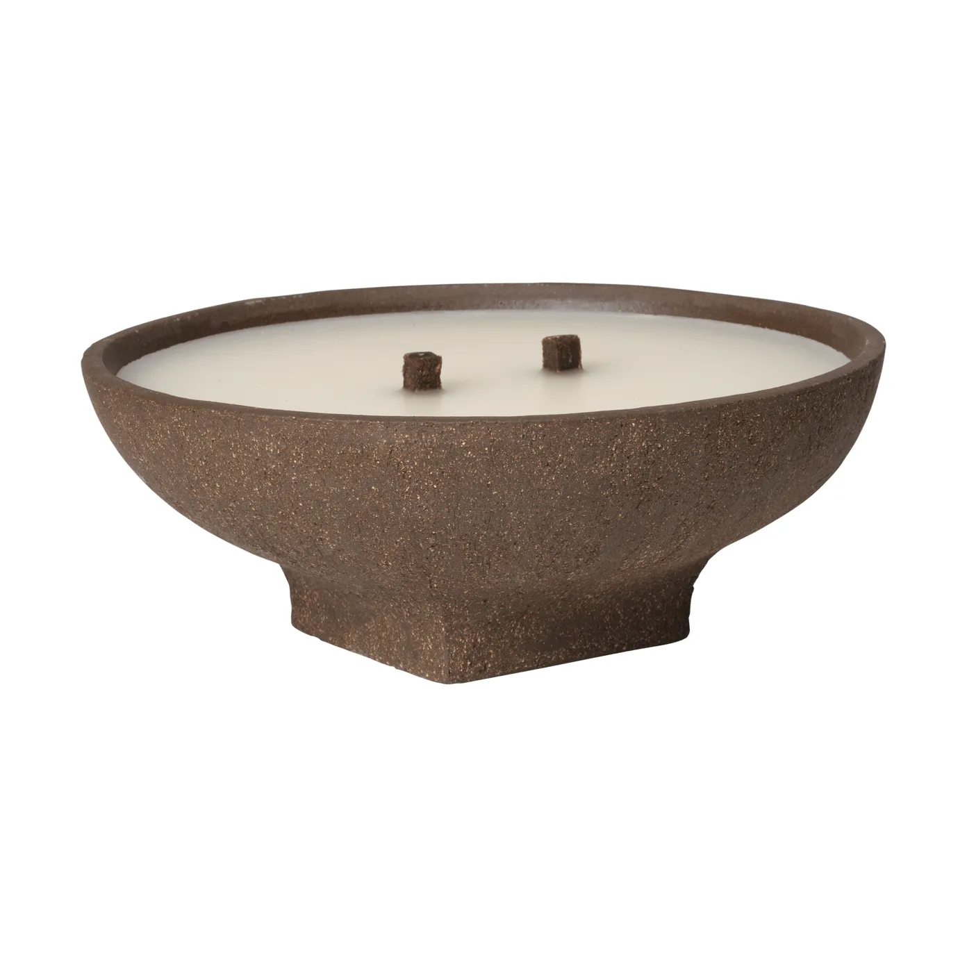 Ferm Living Bougie d’extérieur Vei Marron, Ø20x8 cm