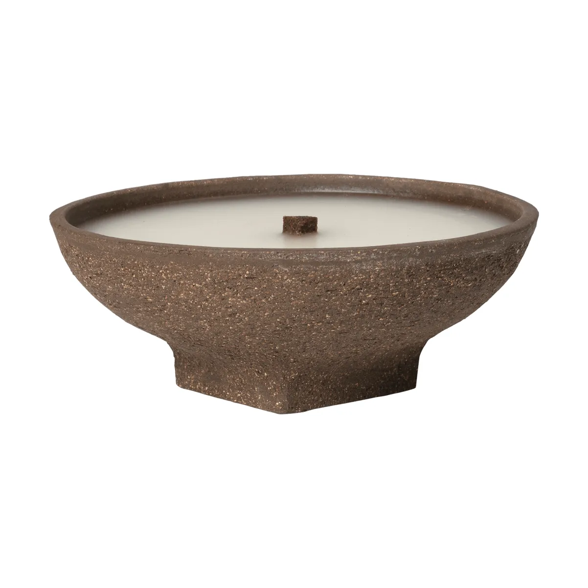 Ferm Living Bougie d’extérieur Vei Marron, Ø30x12,5 cm