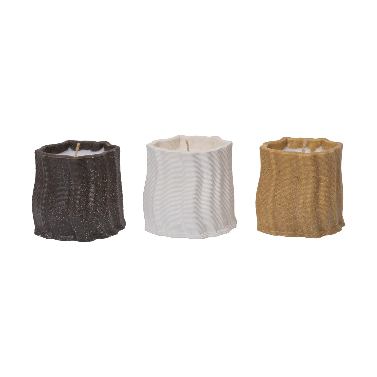Ferm Living Bougie parfumée Rylith 13 h 3 pièces Figue, citronnelle, camomille
