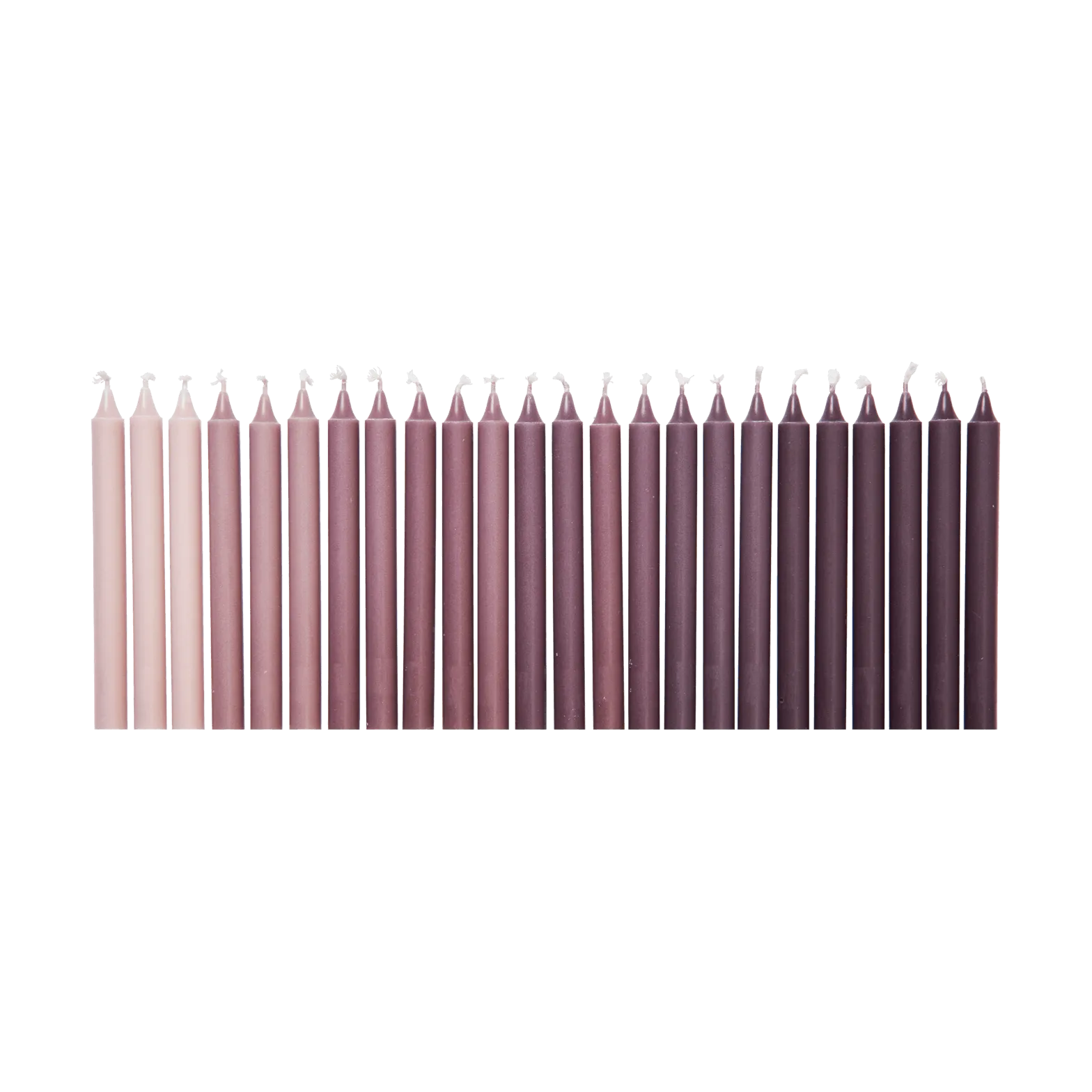 Ferm Living Bougies antiques Ombre, 24 pièces Dark grape