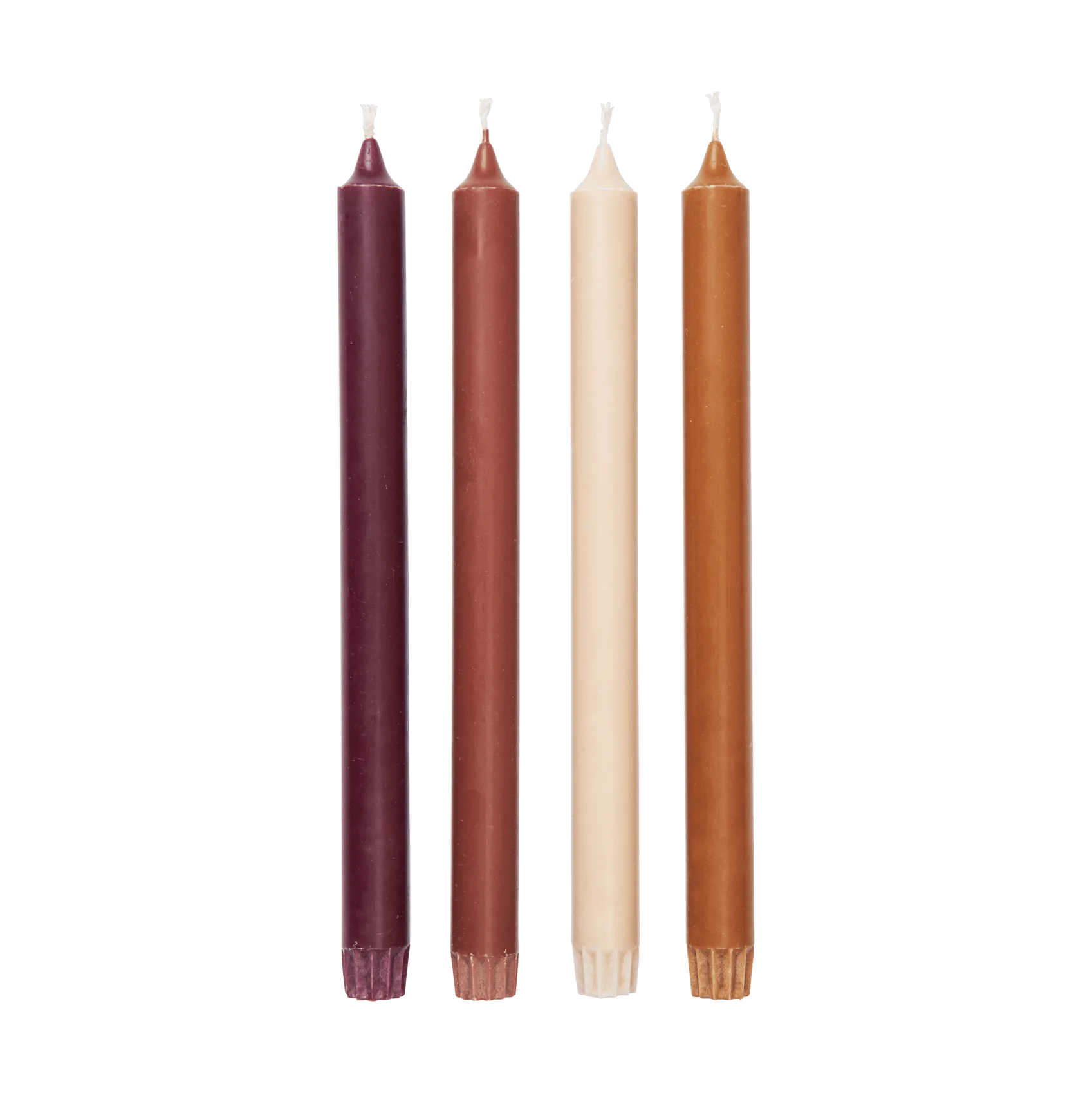 Ferm Living Bougies Pure, Pack de 4 Roseate Blend