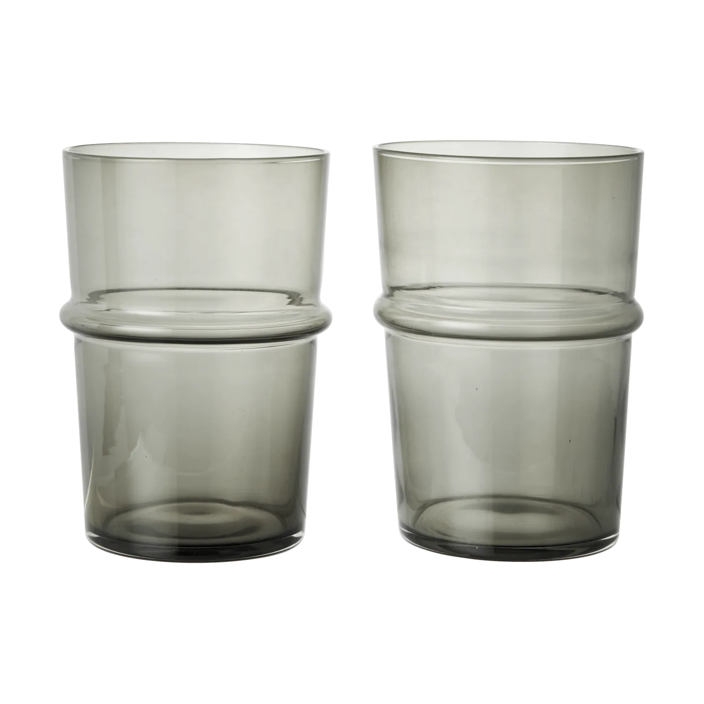 Ferm Living Boya drikkeglas højt 45 cl 2-pak Smoked Grey