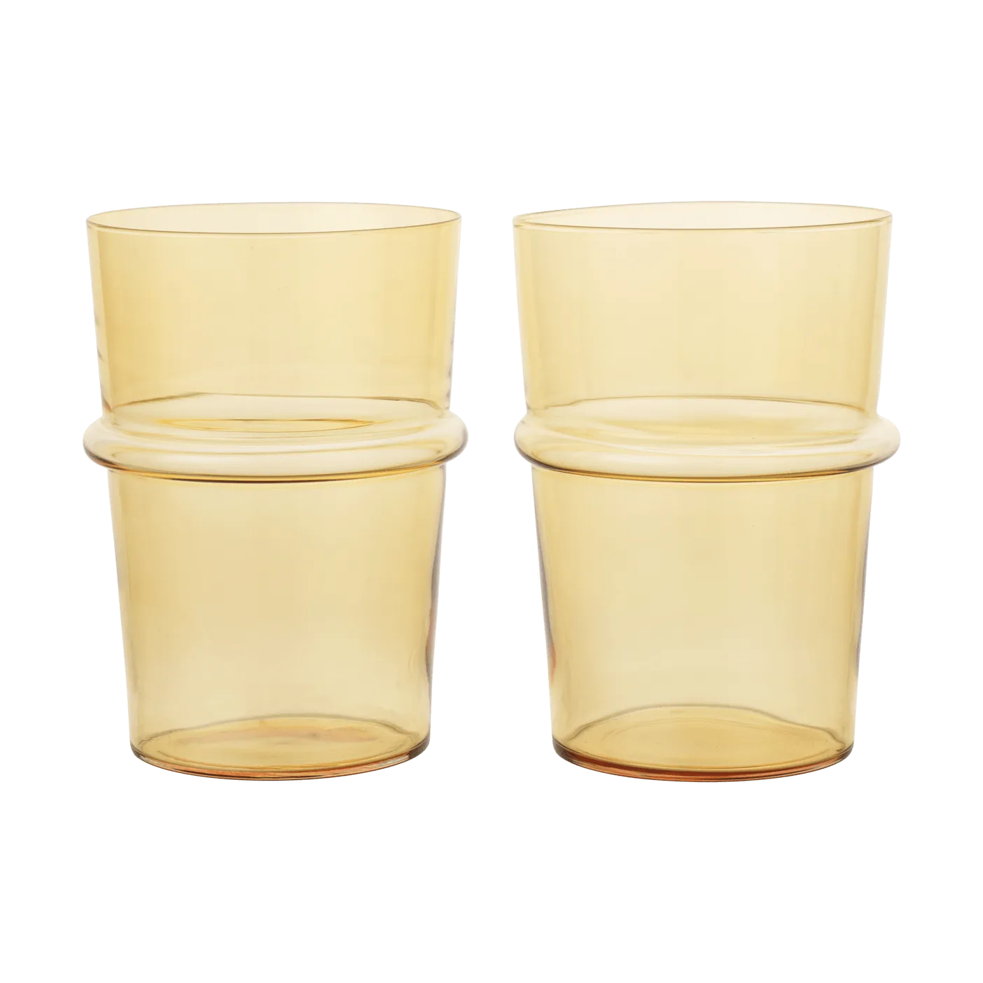 Ferm Living Boya drikkeglas højt 45 cl 2-pak Yellow