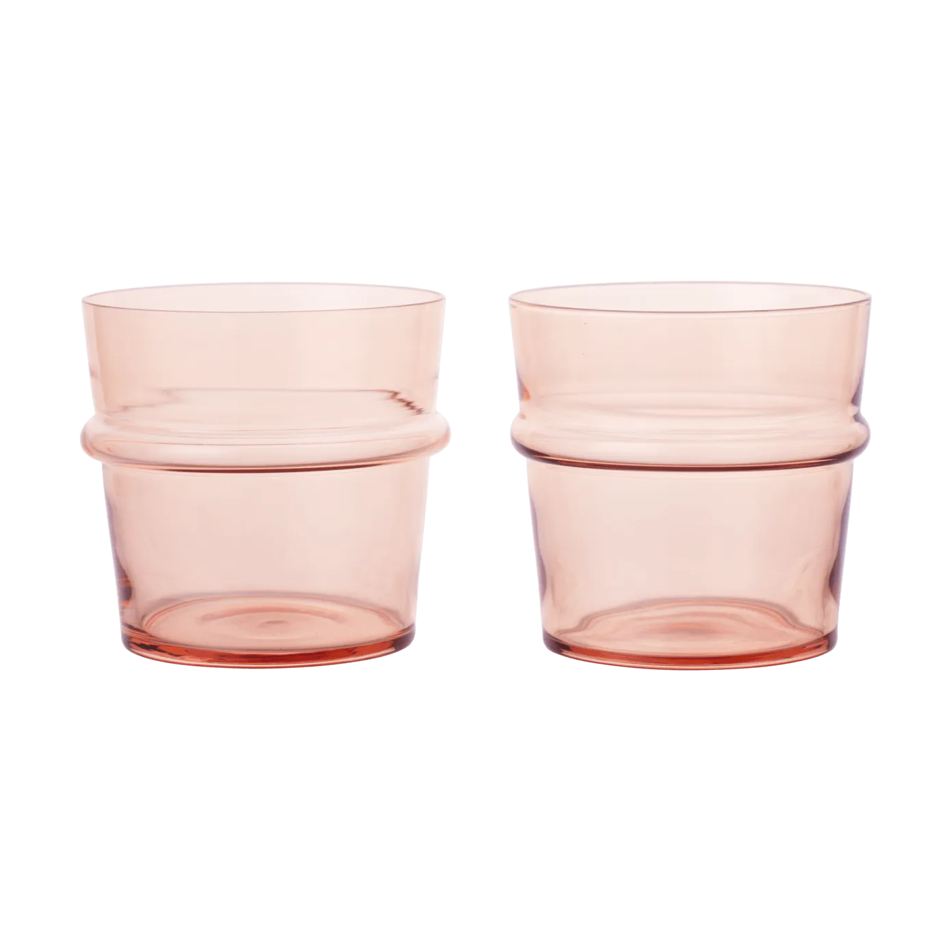 Ferm Living Boya drikkeglas lavt 30 cl 2-pak Blush