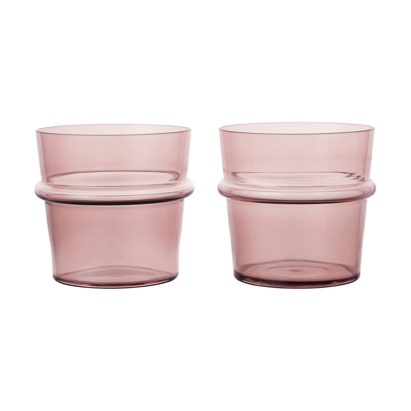 Ferm Living Boya drikkeglas lavt 30 cl 2-pak Mauve