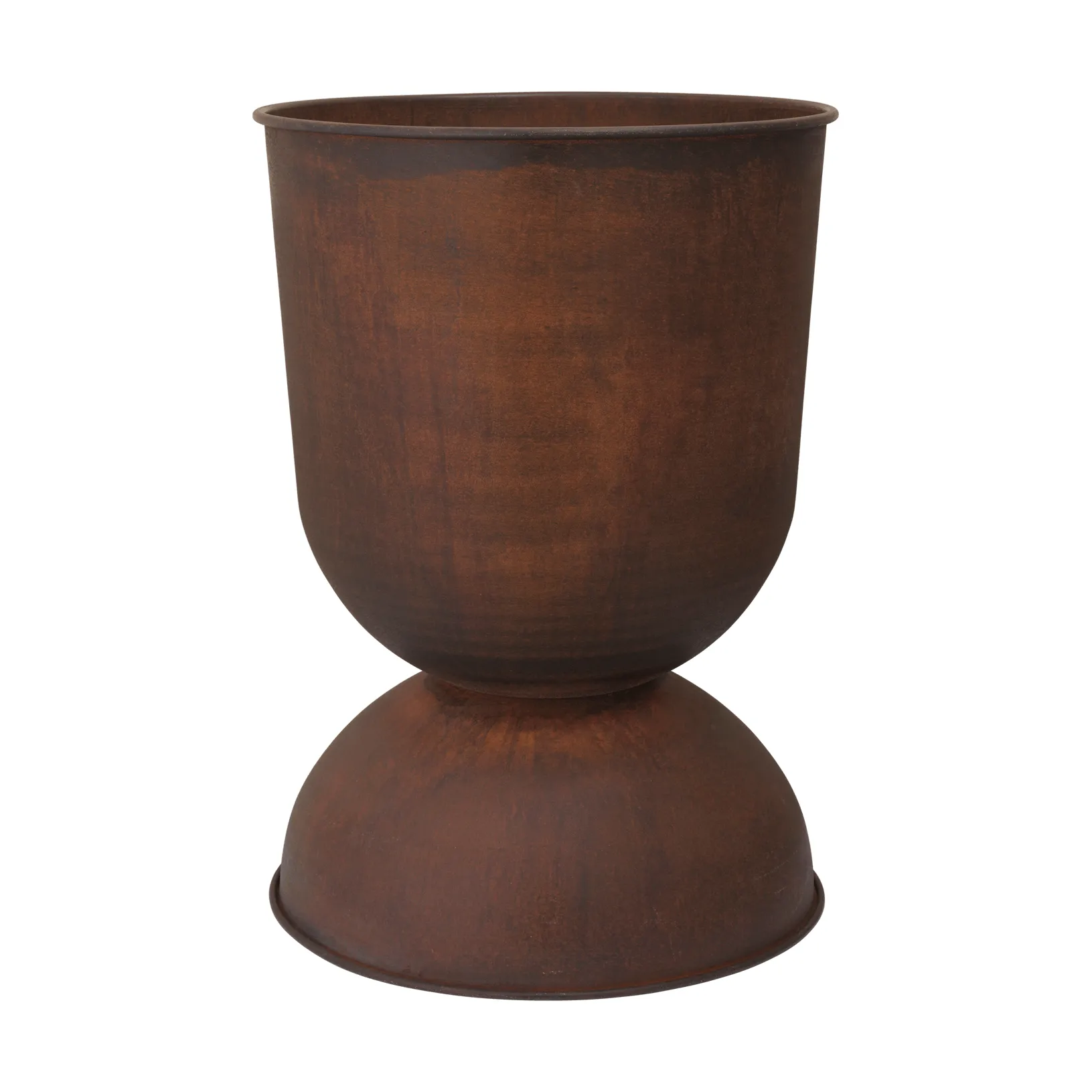 Ferm Living Cache-pot Hourglass grand Ø Rouille