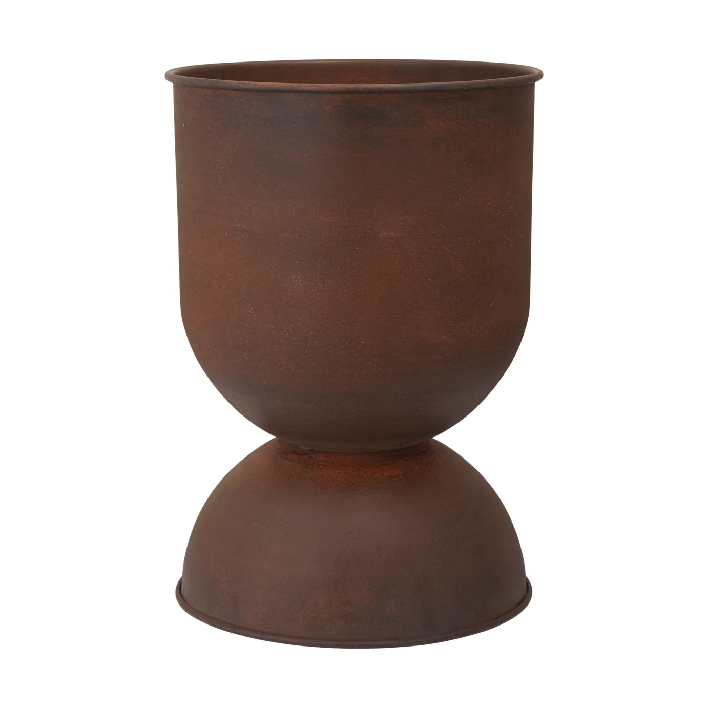 Ferm Living Cache-pot Hourglass moyen Ø Rouille