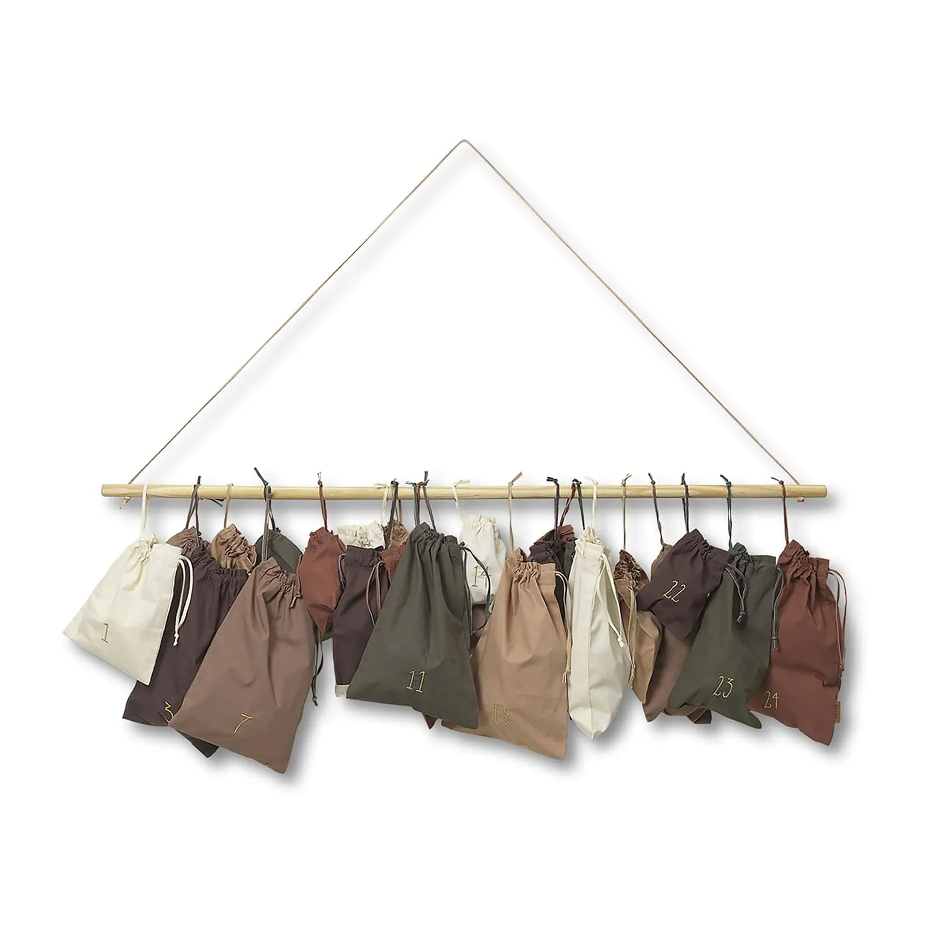 Ferm Living Calendrier de l'Avent Christmas countdown Multi
