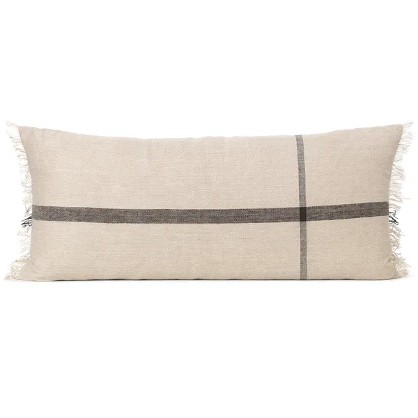 Calm kudde camel-black, 38x88 cm