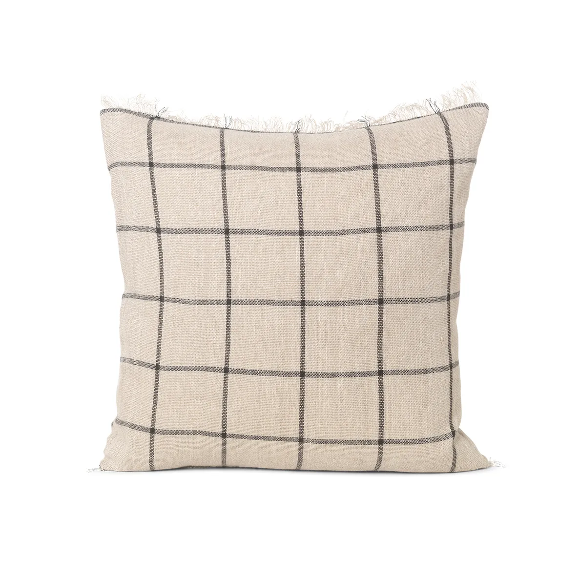 Ferm Living Calm pude Camel/Black 48x48 cm