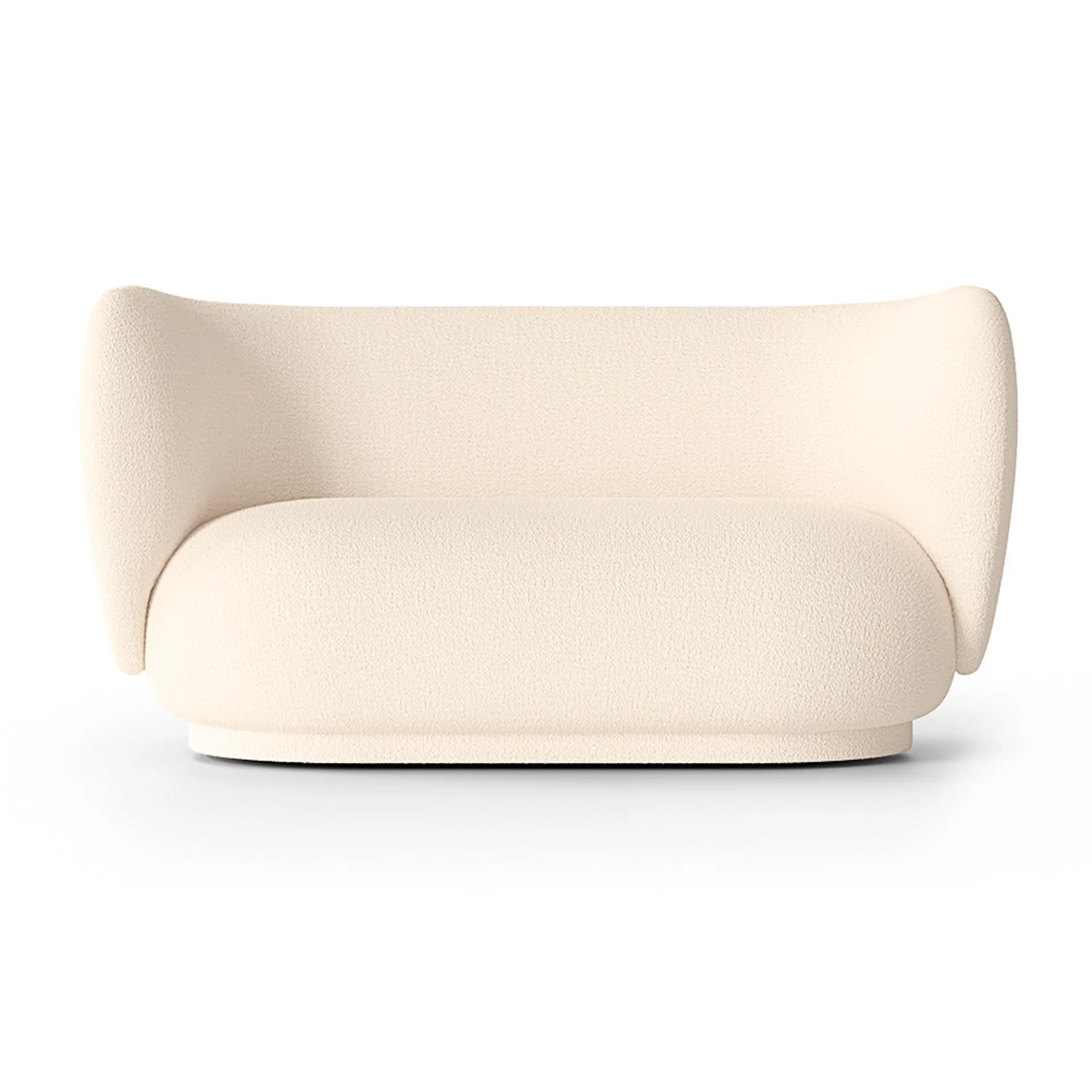 Ferm Living Canapé bouclé Rico 2 places Bouclé offwhite