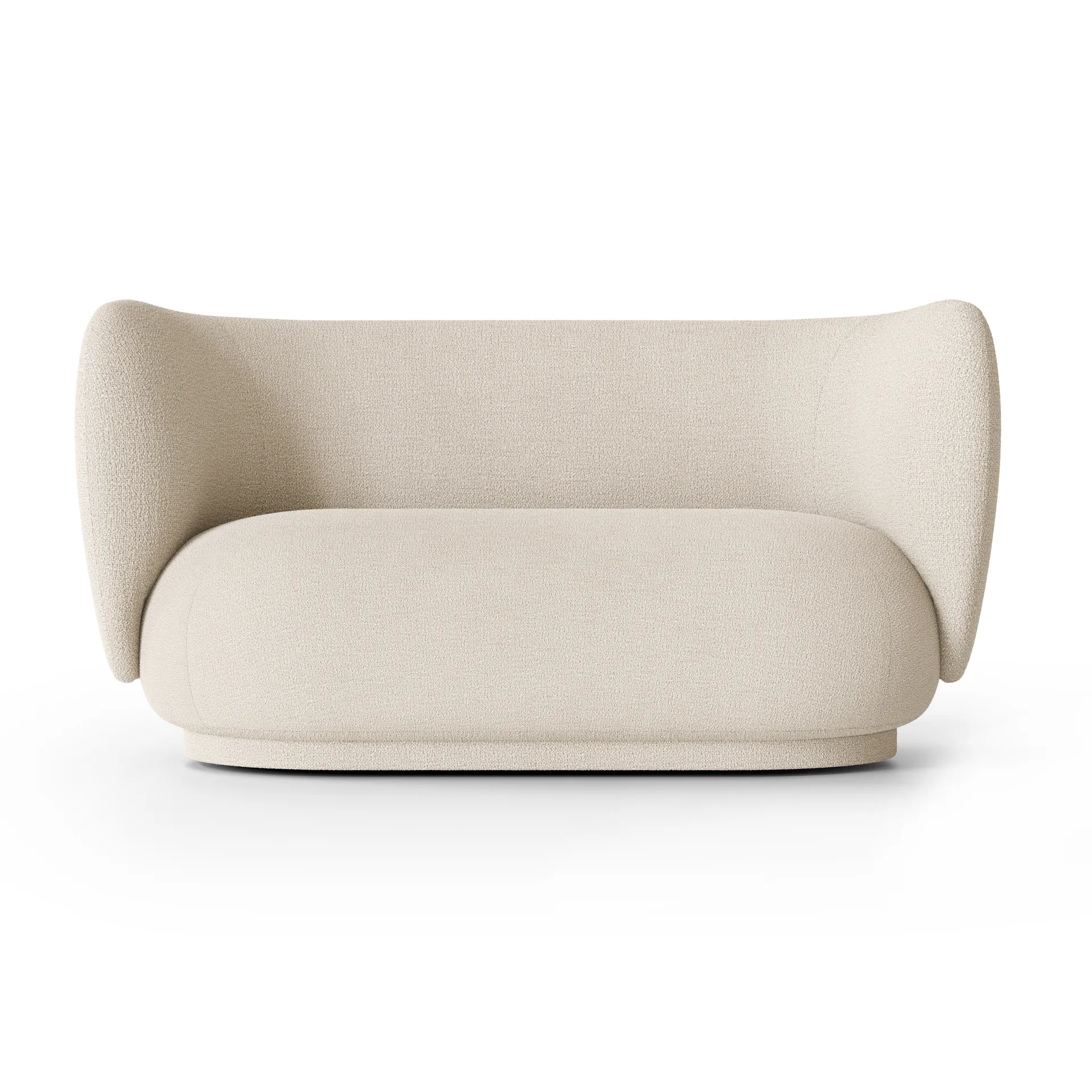 Ferm Living Canapé bouclé Rico 2 places Wool bouclé offwhite